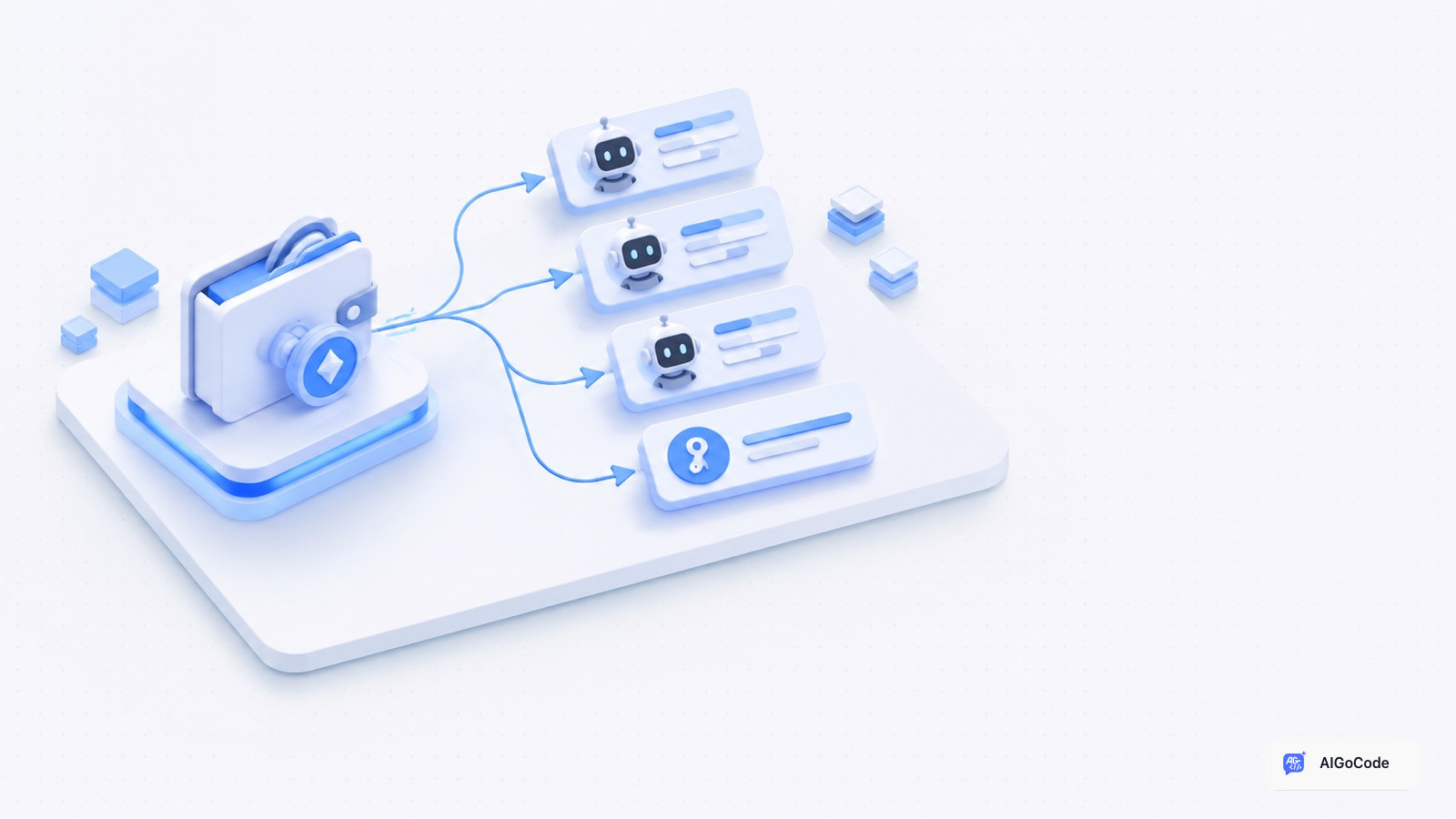 封面:预充额度流向多个 Agent 与共享 API Key 的账户面板