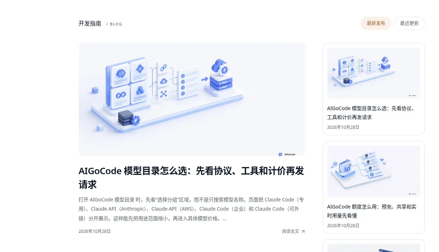 AIGoCode 博客首页